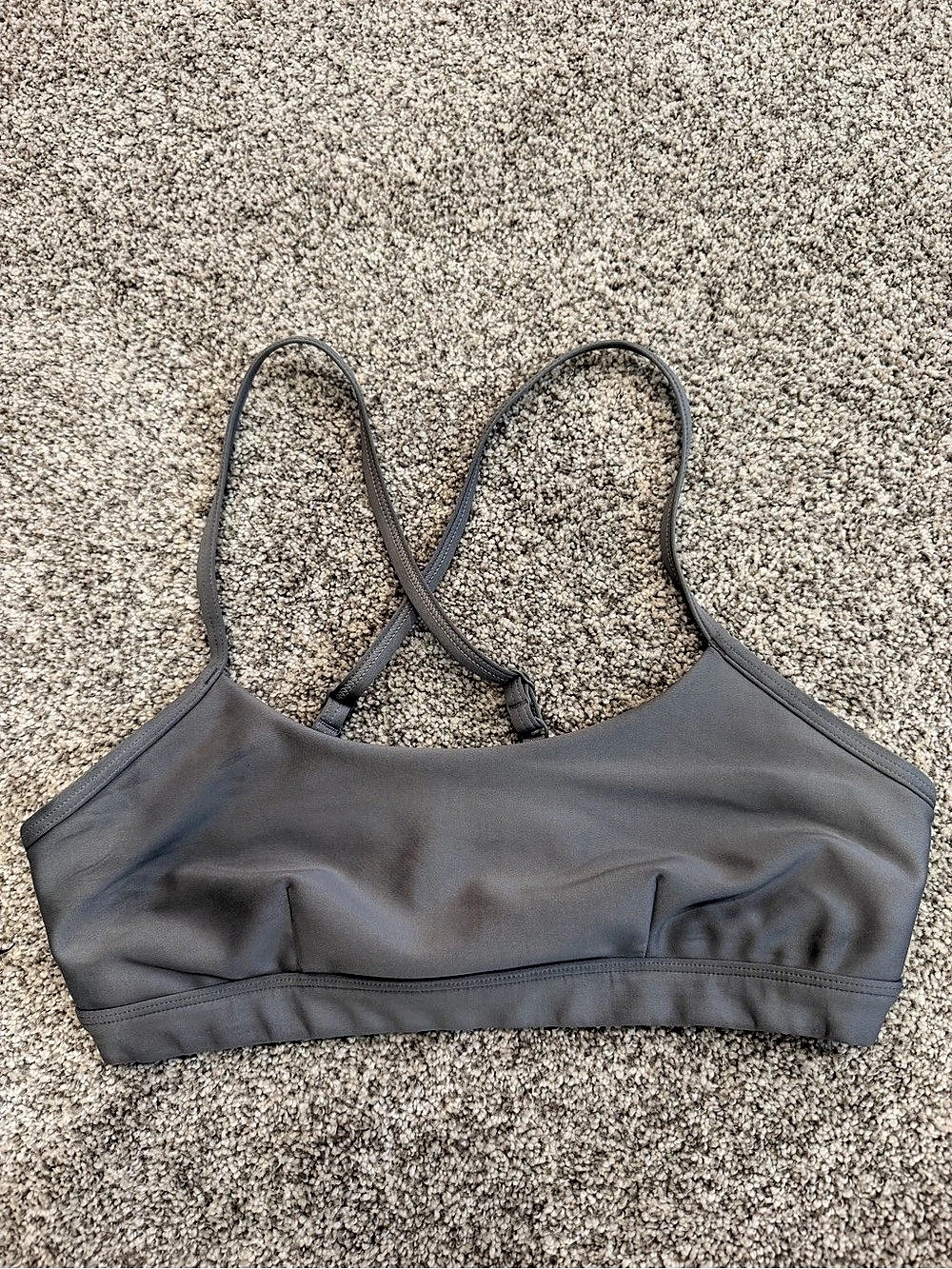 alo Gray Sports Bra Size Small Like New